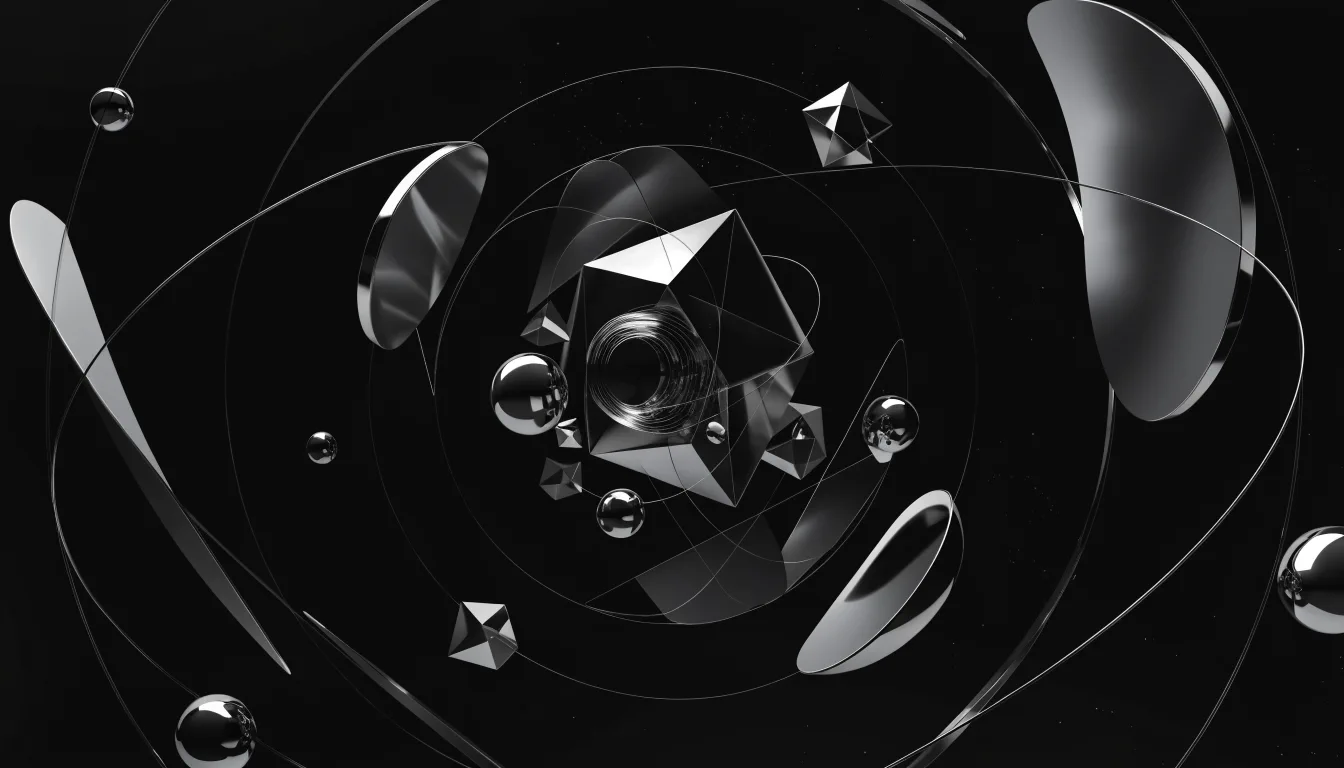 Composición abstracta de observatorio digital para los proyectos de NewStella