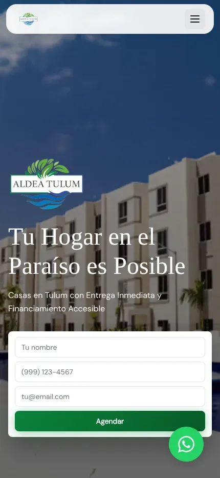 Aldeas Tulum Experiencia Móvil