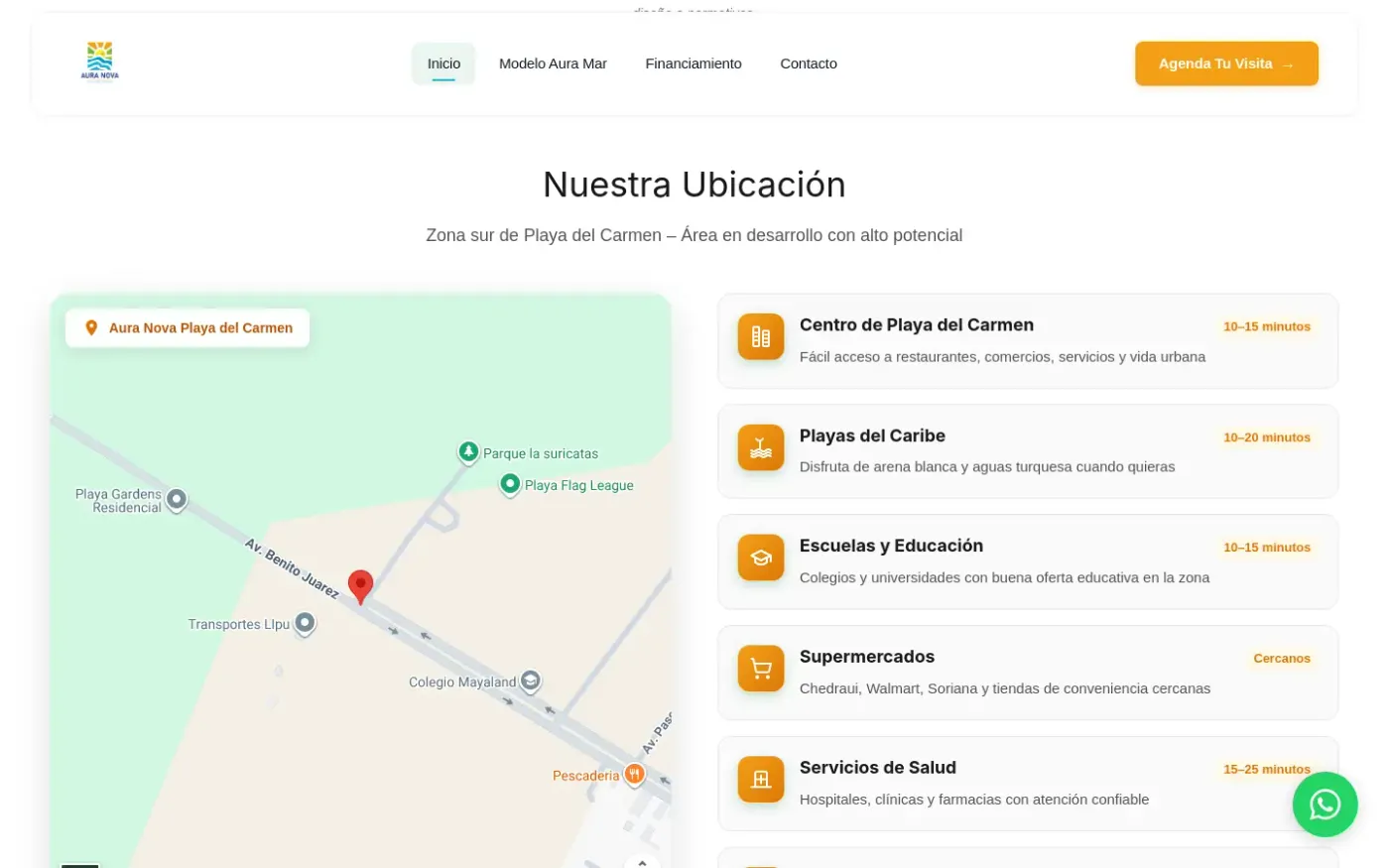 Captura de escritorio de Aura Nova Playa: Financiamiento