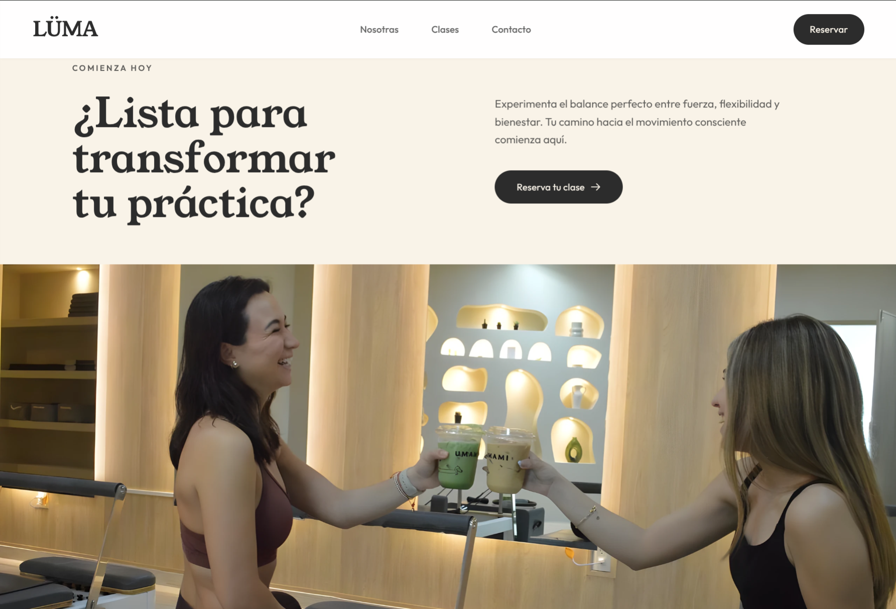 LÜMA Pilates Llamada a la Accion