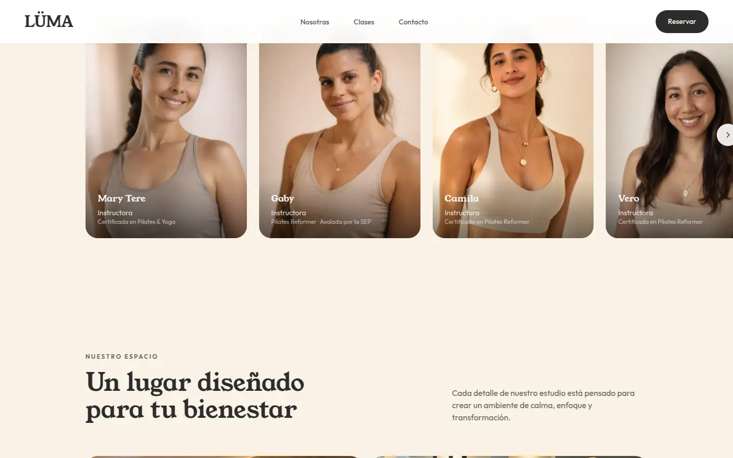 La experiencia debe sentirse clara, contenida y seria de principio a fin.